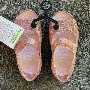 Crocs Isabella sparkle sandals kids size US 7